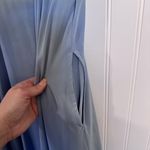 Birdy Grey  Kaia Dress Chiffon Dusty Blue Maxi Dress Pockets Women’s Size Medium Photo 6