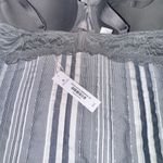 Adore Me Women’s Jainey Contour Plunge Bra Smoky Dark Gray 36C Lace Detail NWT Photo 6