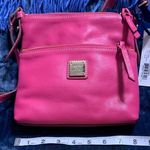 Dooney & Bourke NWT  Hot PINK Letter Carrier Crossbody Leather Purse NEW Photo 9