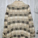 Anthropologie Far Away From Close Bent Plaid Duster Cardigan size M Medium Photo 4