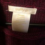 matty m  Red Sweater, NWOT, Size M Photo 3