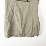 ZARA  Taupe Linen Blend Front Cut-Out Sleeveless Side Zip Closure Pockets  Dress Photo 11