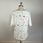 Michael Lauren  V Neck Eye Short Sleeve Tee Photo 4