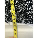 Talbots Women's MP Black White Print Top 3/4 Sleeve Round Neck Side Slits Career Photo 3