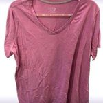 Time & Tru Lilac Short Sleeve Shirt - Size:2XL Photo 0