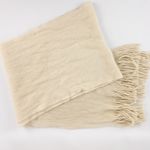 Echo Soft Beige Knit Scarf Unisex Men Women One Size White Photo 11