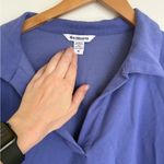 Athleta  Retroterry Polo Sweatshirt Purple Lavendar Long Sleeve Collar Size M Photo 6