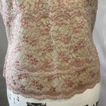 Garfield & Marks Lolita Lace Embroidered Pink Tan Camisole Small‎ Size 4 Photo 2