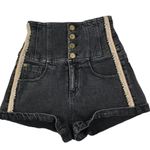 Miss Sixty Embroidered Denim Short Sz 24 Angel Collection Coquete Acubi Y2K Boho Photo 6