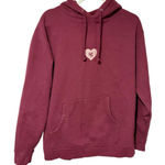 Selena Gomez  Burgundy Hoodie Can’t Get Enough Pullover Sweatshirt Size Large Photo 0
