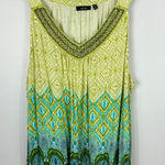 Apt. 9  Sleeveless Blouse Women 2X Boho‎ Resort Coastal Cowgirl Vacation Festival Photo 0