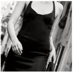 ZARA Satin Bustier Mini Dress LARGE Black Lingerie Style open back Seamed NEW Photo 5