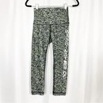 Lululemon  X Soulcycle Wunder Under Crop High Rise Washington DC Olive Green Photo 2