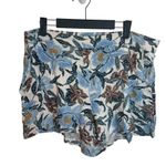 Old Navy  Blue Floral High Waisted Playa Shorts Photo 0