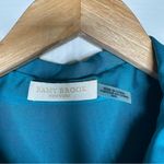 Ramy Brook Teal Kolby Oversized Button Down Blouse Size Medium Photo 4