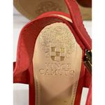 Vince Camuto  Mathis Women's Dark Pink Leather Wedge Heels 8M SKU 6023 Photo 9