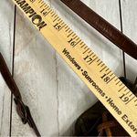 Susan Gail Brown Leather Drawstring Bucket Bag Shimmer Bronze Snakeskin Vintage Photo 15