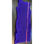 Karen Millen Dopamine Dress Purple Textured Bodycon Sleeveless Size 3 (US 6) Photo 11