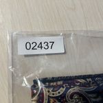 Nordstrom 100% Silk Scarf 23x53 Long Dark Paisley Pheasants Old Money Italy VTG Photo 6