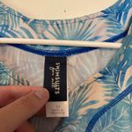 Swimsuits for all blue tropical floral coverup dress Size 24 Photo 2