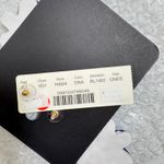 J.Crew Beaded Fan Earrings White Royal Blue Statement Dangle NEW Photo 1