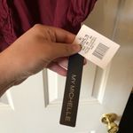 My Michelle Burgundy Blouse Photo 5