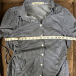 Liberty Love Blue and White Striped Tunic Dress with cutouts Photo 5