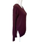 Athleta  Coaster Luxe Sweatshirt Burgundy Pullover Thumbholes Women’s Size XS Photo 4