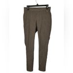 Tommy Hilfiger Brown Multi Plaid Pull-On Skinny Pants 8 Cropped Wide Waistband Photo 2