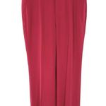 NEW Ralph Lauren Geranium Pink Silk Trousers Size 8P 8 Petite Pants Photo 0