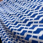 Talbots Blue and White Patterned Short Sleeve Top Photo 4