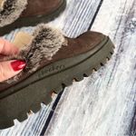 Skechers Vintage  Women's Brown Suede Faux Fur-Lined Slip-On Shoes Photo 2