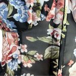 ⭐️LULUS Charmingly Sweet Black Floral Print Lace Bustier Top Size XS Photo 3