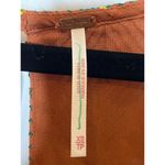 Free People  NEW Brown Embroidered Square Neck  Blouse XS SEE DESCRIPTION Photo 5