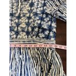 Anthropologie  Not So Serious Behati Mini Dress Size M Blue Cotton Ruffled Hem Photo 7