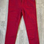 Wine Curve Appeal Slim Fit Pants Vibrant Style Size 12 Photo 0