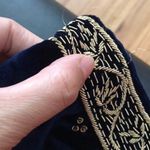 Vintage KERA Medieval Vest top crop jacket velvet bolero Short sleeve embroidered corset Photo 10