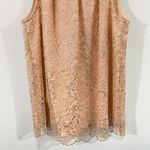 J.Crew  Women's Beige Metallic Lace Tie Neck Sleeveless Blouse Size S #AG852 Photo 2