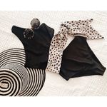 Beach Riot Carlie One Piece in Taupe Spot Small New Womens Swimsuit Photo 11