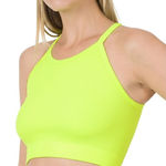 Zenana Outfitters Ribbed Knit Cropped Cami Tank Top Photo 0