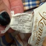 Vintage Komar Leisurely Living sleeveless plaid zip shift dress, size small Blue Photo 13