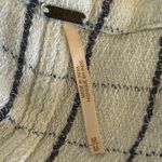 Free People  Window Pane Checkered Wrap Short Sleeve Blouse Top Shirt Size Medium Photo 3