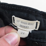 Madewell Black 10" High-Rise Sleek Stretch Classic Skinny Leg Jeans Size 24 Photo 4