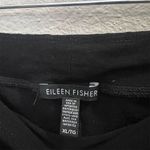 Eileen Fisher Women's XL Black Stretch Knit Casual Pull On Cropped Photo 5