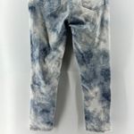 EV1 Jeans Alex Relax Vintage 10 Tie Dye Blue White Denim Stretch Distressed Boho Photo 5