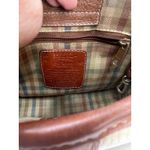 Brighton Vintage Cream Pebbled Leather Bag With Brown Croc Trim Crossbody Purse Photo 6