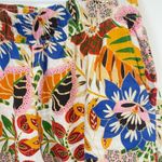 C&C California  100% Linen Colorful Floral Wide Leg Pants Photo 4