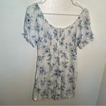 Lottie Moss Mini Dress White Blue Floral Photo 5