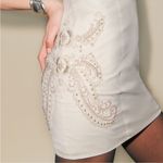 Reformation NWT The Collection Beaded Iliana Mini Dress in White, 10 Photo 2