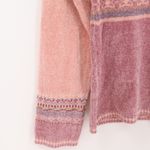 Vtg KIKIT Maurice Sasson Pink Quarter Zip Polo Sweater Womens Preppy Size M Size M Photo 3
